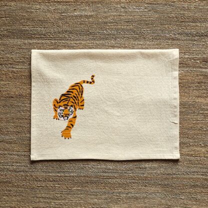 Calyz Indian Tiger Tea towel